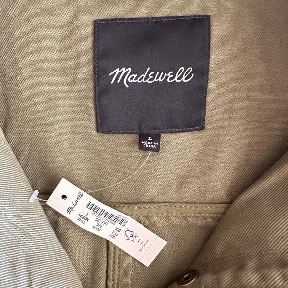 Olive Green Women's Utility Jacket - Picture 8 of 12